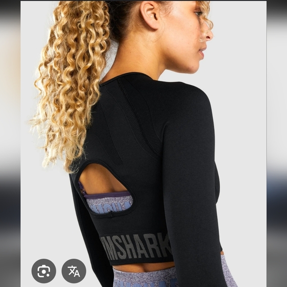 Gymshark Flex Sports Long Sleeve Crop Top - Picture 8 of 12